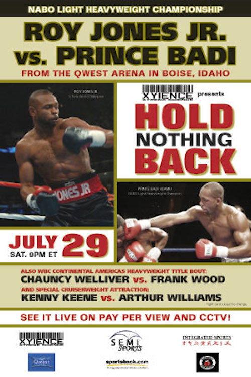 Roy Jones Jr vs. Prince Badi Ajamu 2006 official movie poster