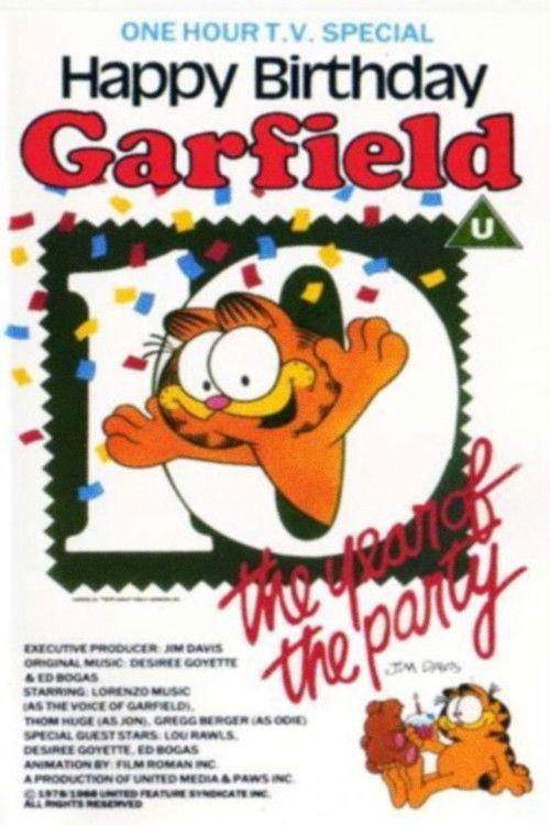Happy Birthday Garfield 1988 official movie poster