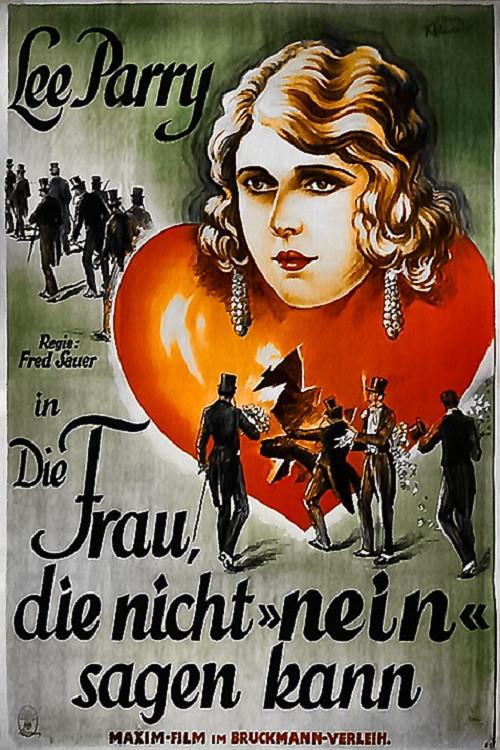 Die Frau die nicht nein sagen kann 1927 official movie poster