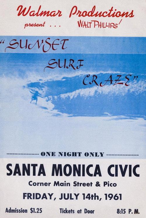 Sunset Surf Craze 1960 official movie poster
