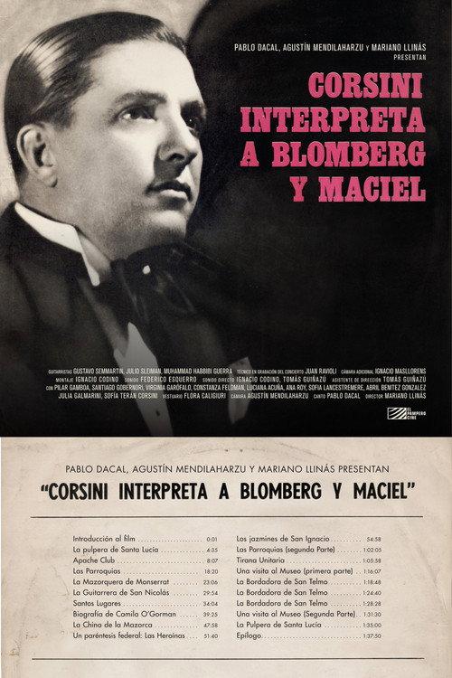 Corsini Sings Blomberg & Maciel 2021 official movie poster