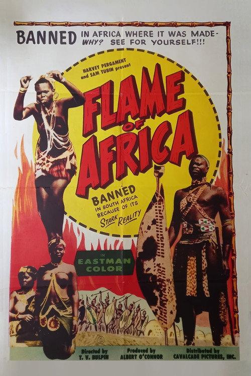Flame of Africa 1956 official movie poster