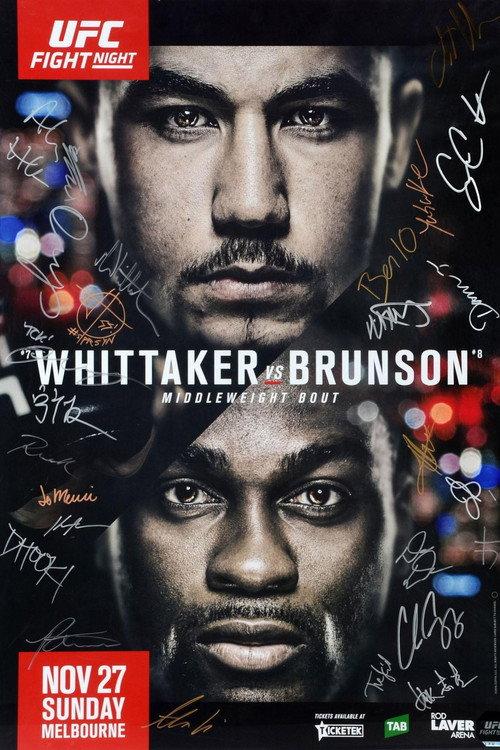 UFC Fight Night 101: Whittaker vs. Brunson 2016 official movie poster