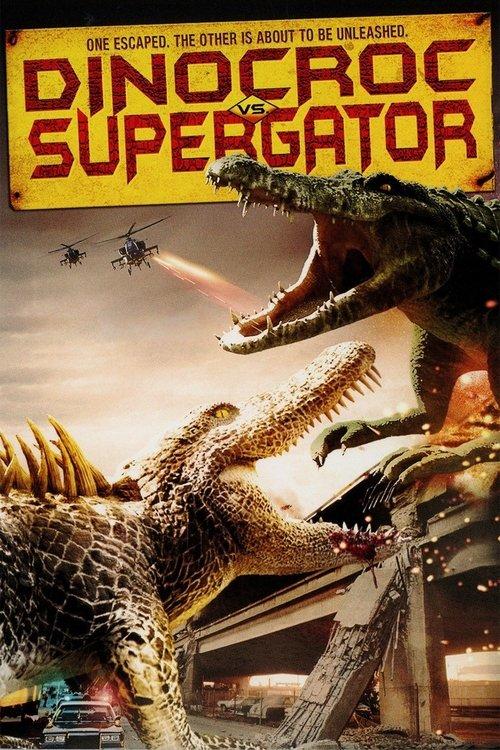 Dinocroc vs. Supergator 2010 official movie poster