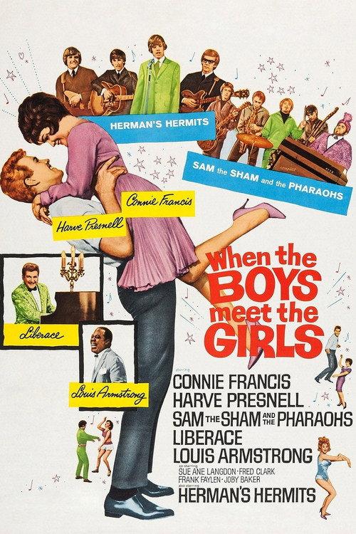 When the Boys Meet the Girls 1965 official movie poster