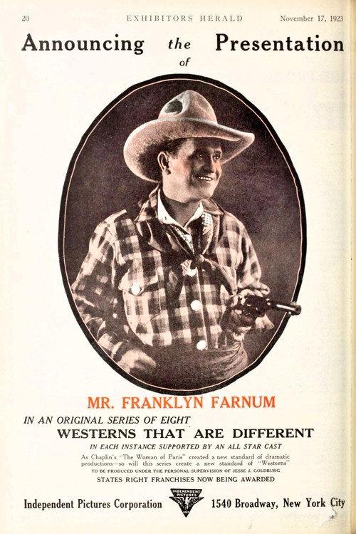 Crossed Trails 1924 official movie poster