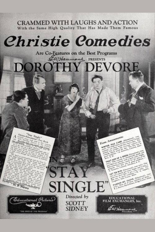 Stay Single 1924 official movie poster