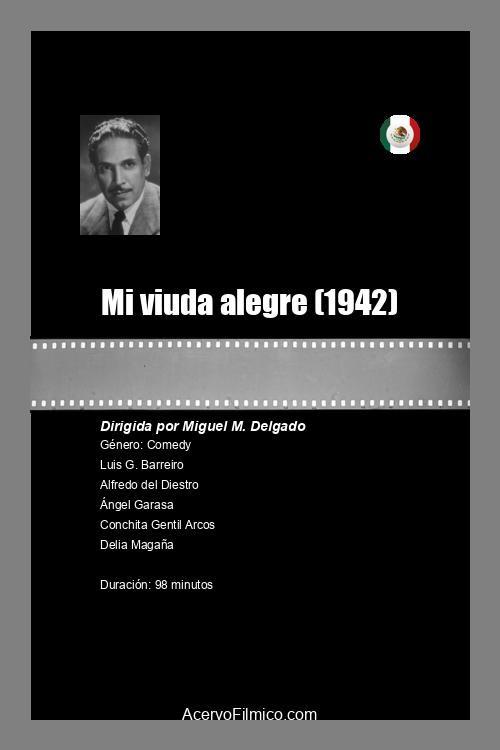 Mi viuda alegre 1942 official movie poster