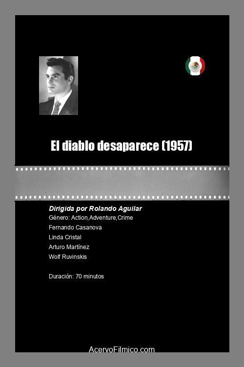 El diablo desaparece 1957 official movie poster