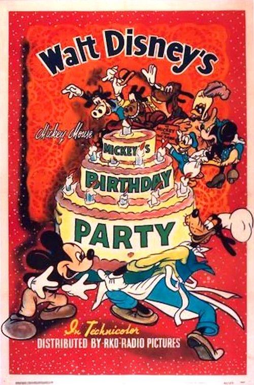 Mickey's Birthday Party 1942 official movie poster