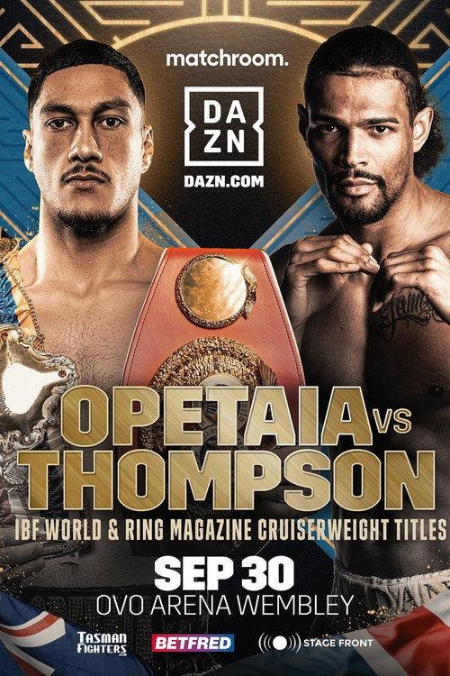 Jai Opetaia vs. Jordan Thompson 2023 official movie poster