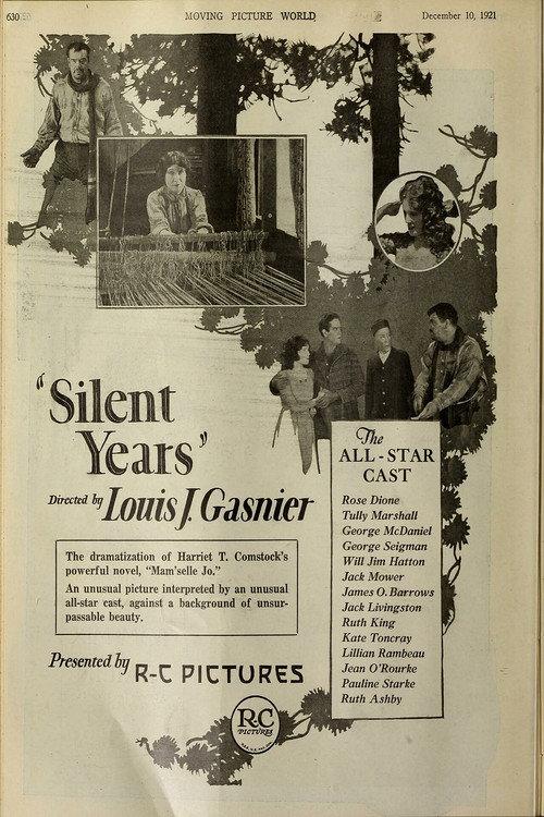 Silent Years 1921 official movie poster