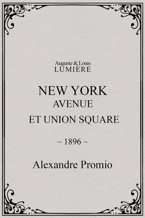 New York, Avenue et Union Square 1896 official movie poster