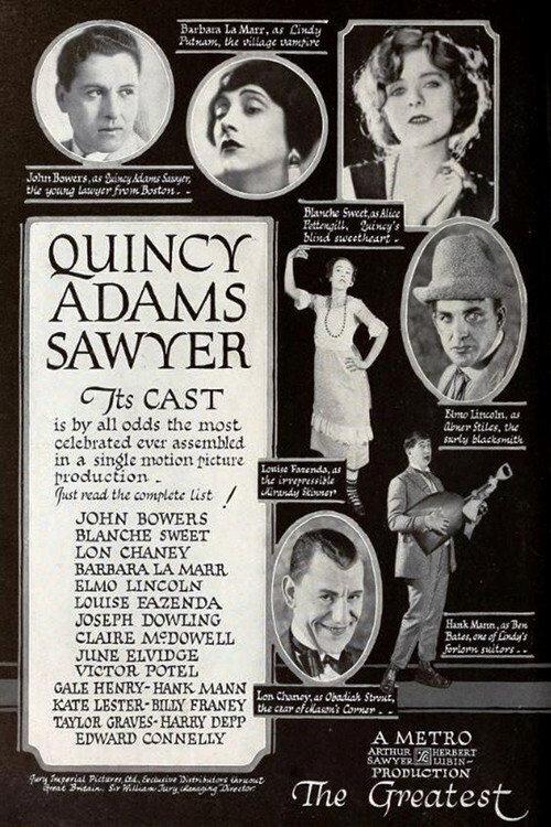 Quincy Adams Sawyer 1922 official movie poster