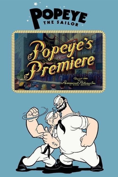 Popeye's Premiere 1949 official movie poster