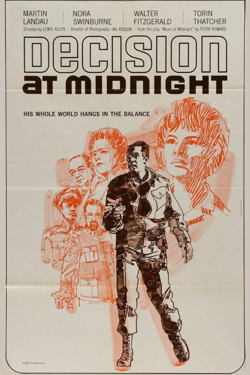 Decision at Midnight 1963 official movie poster