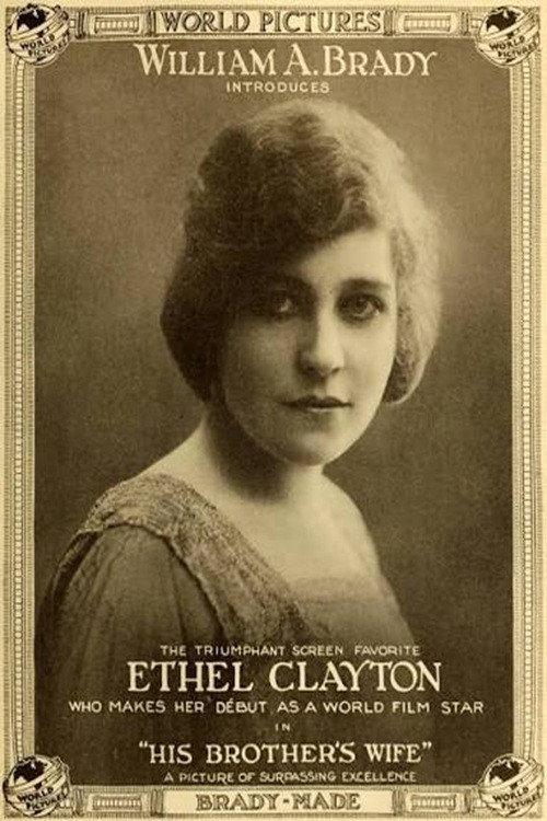 His Brother's Wife 1916 official movie poster