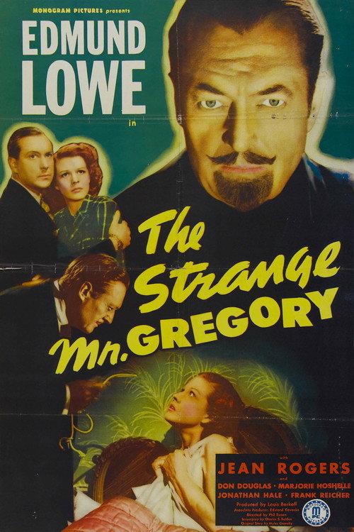 The Strange Mr. Gregory 1945 official movie poster