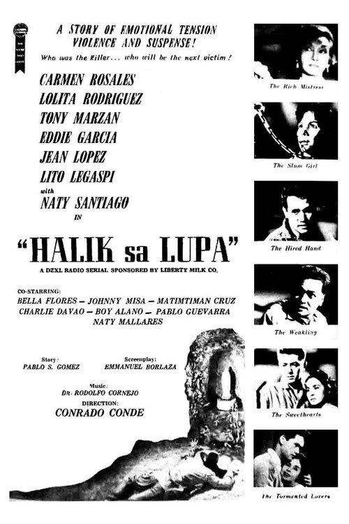 Halik sa Lupa 1961 official movie poster