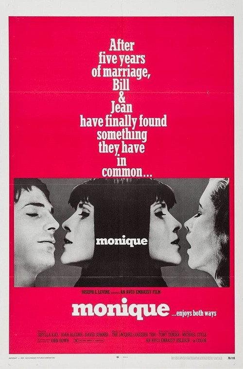 Monique 1970 official movie poster