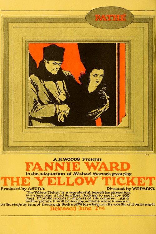 The Yellow Ticket 1918 official movie poster