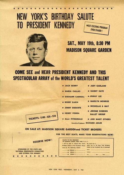 President Kennedy's Birthday Salute 1962 official movie poster