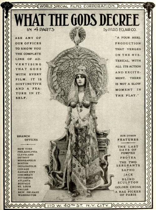 What the Gods Decree 1913 official movie poster
