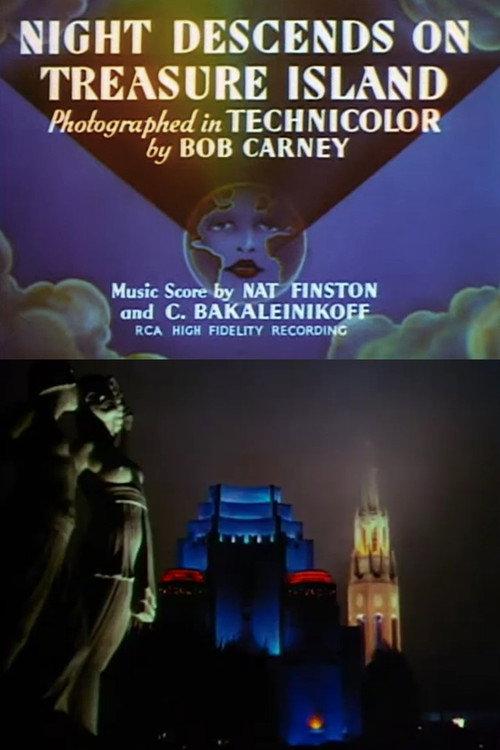 Night Descends on Treasure Island 1940 official movie poster