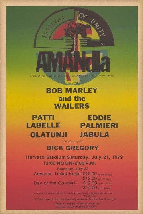 Bob Marley & The Wailers - Live At Harvard Stadium, Boston, 1979 1979 official movie poster