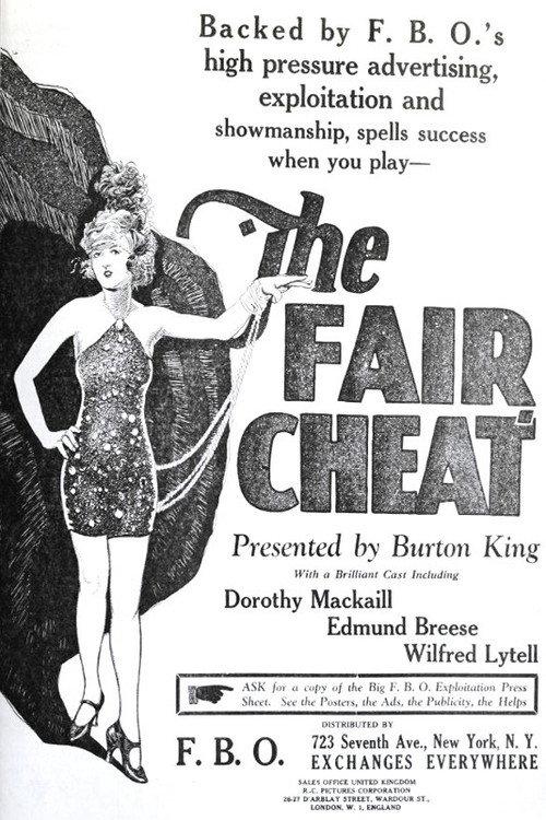 The Fair Cheat 1923 official movie poster
