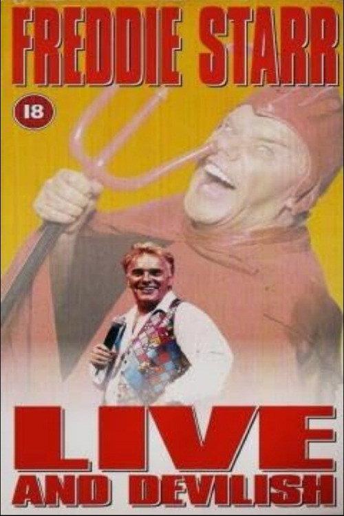 Freddie Starr: Live and Devilish 1995 official movie poster