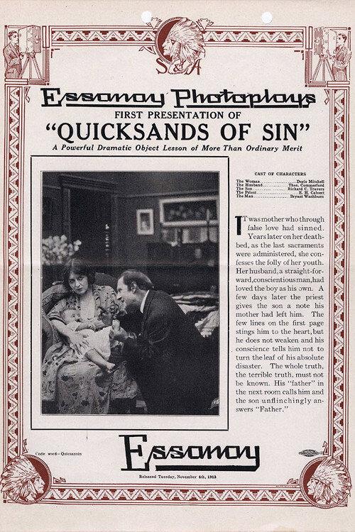 Quicksands of Sin 1913 official movie poster