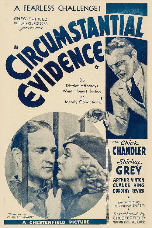 Circumstantial Evidence 1935 official movie poster