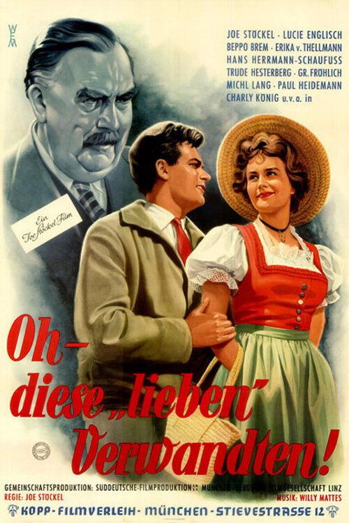 Oh, These Dear Relatives 1955 official movie poster