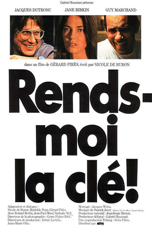 Rends-moi la clé! 1981 official movie poster