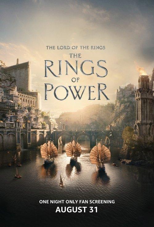 The Lord of the Rings: The Rings of Power Global Fan Screening 2022 official movie poster