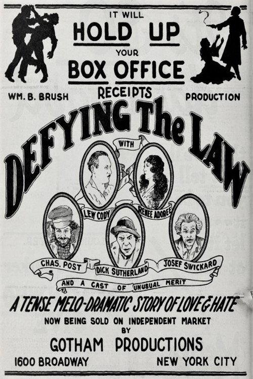 Defying the Law 1924 official movie poster