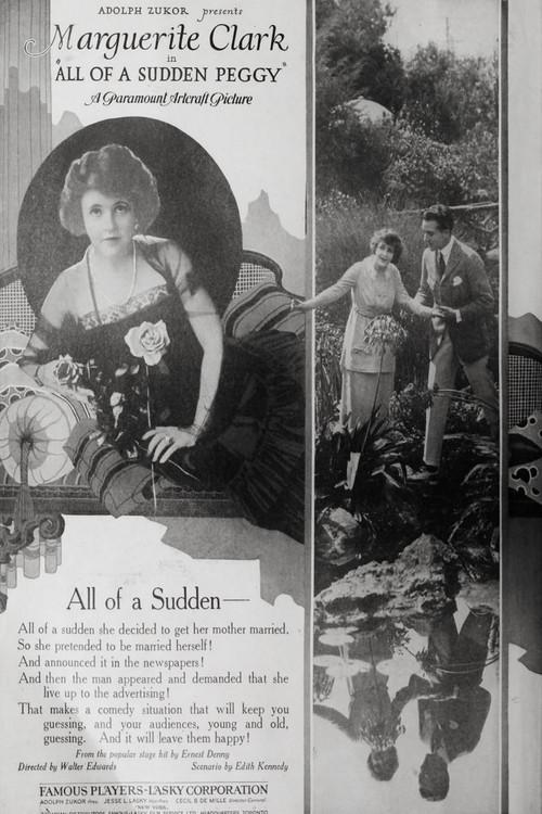 All of a Sudden Peggy 1920 official movie poster