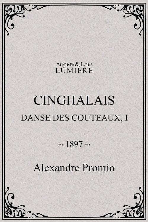 Cinghalais: danse des couteaux, I 1897 official movie poster