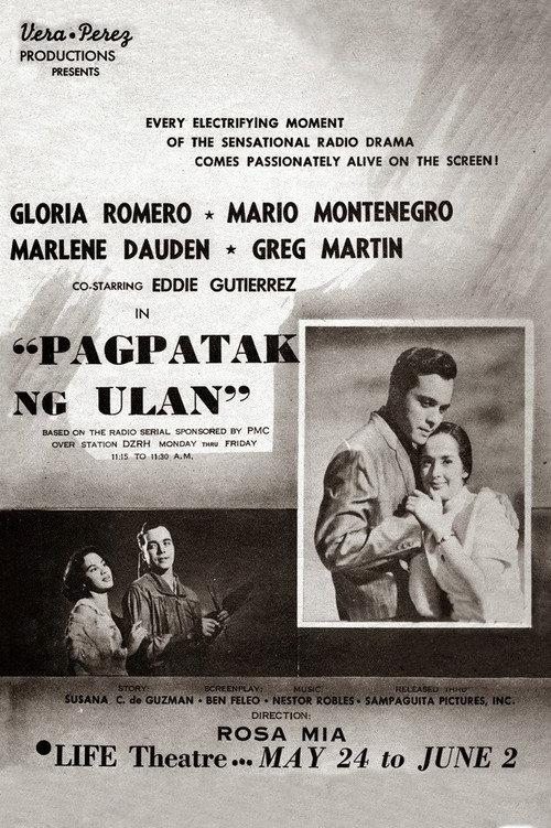 Pagpatak ng Ulan 1960 official movie poster