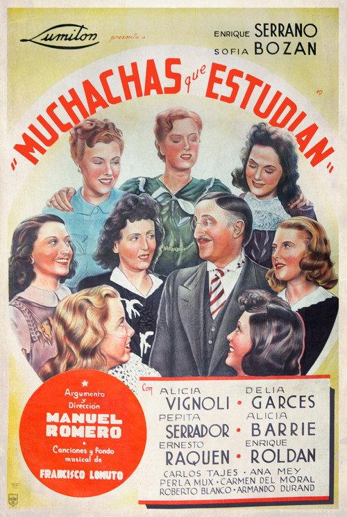 Muchachas que estudian 1939 official movie poster
