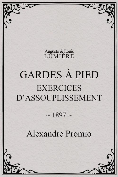 Gardes à pied : exercices d’assouplissement 1897 official movie poster