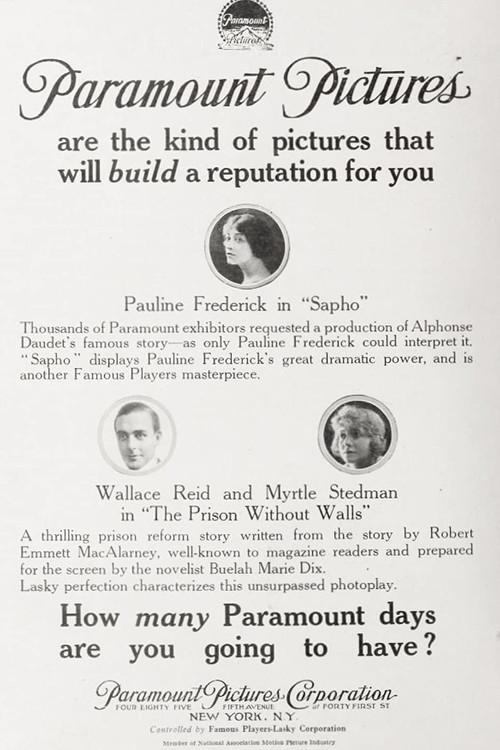 The Prison Without Walls 1917 official movie poster