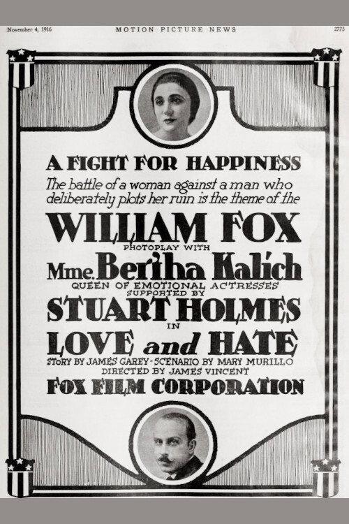 Love and Hate 1916 official movie poster