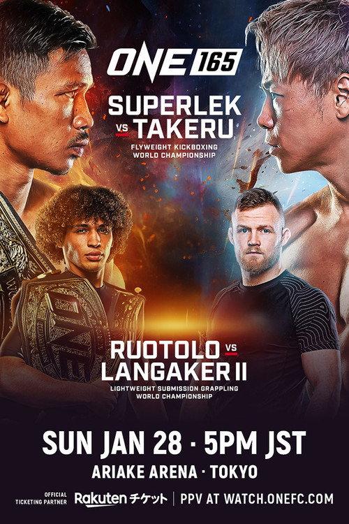 ONE 165: Superlek vs. Takeru 2024 official movie poster