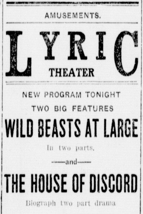 The House of Discord 1913 official movie poster