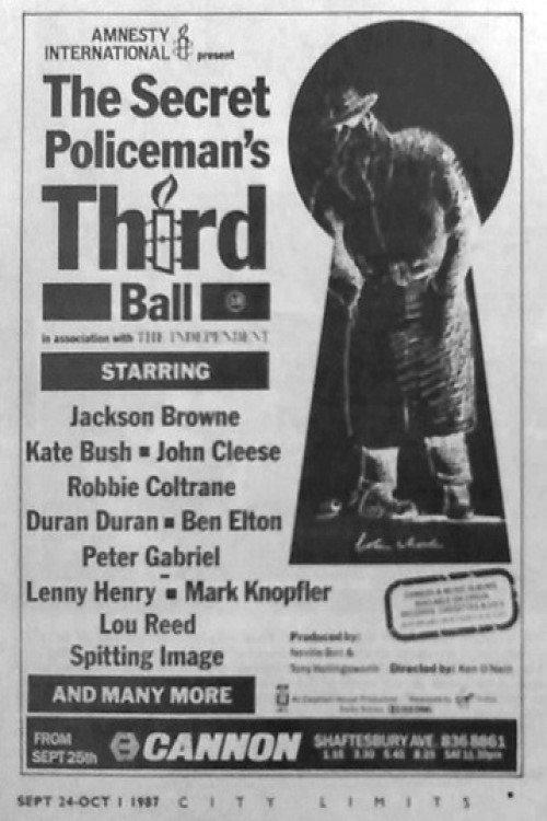 The Secret Policeman’s Third Ball 1987 official movie poster