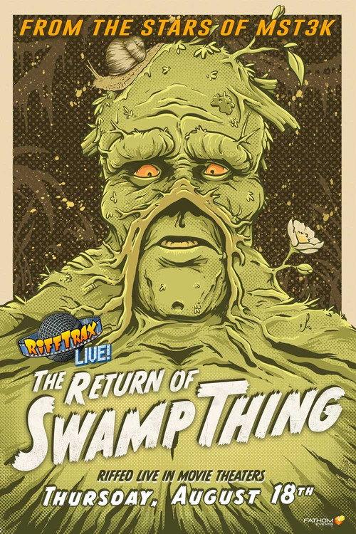 RiffTrax Live: The Return of Swamp Thing 2022 official movie poster