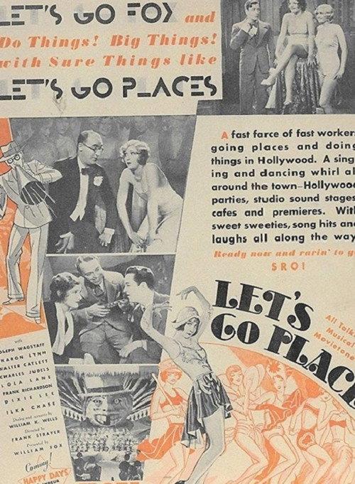 Let's Go Places 1930 official movie poster