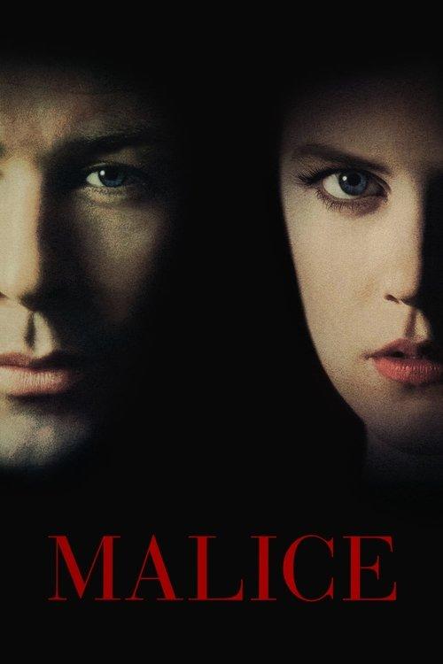 Malice 1993 official movie poster